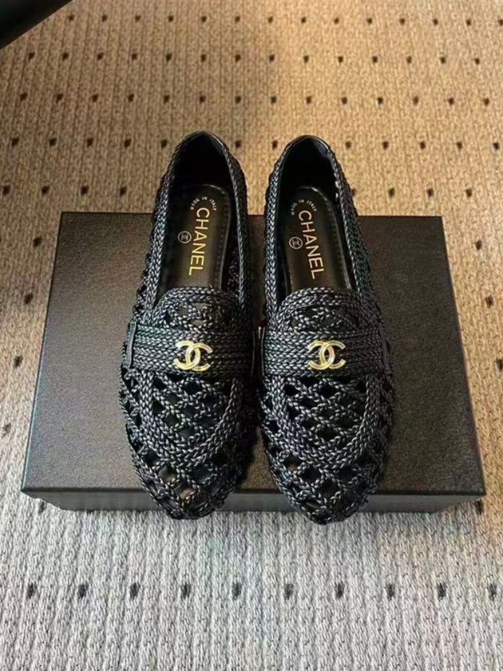 CHANEL Loafers Size 38